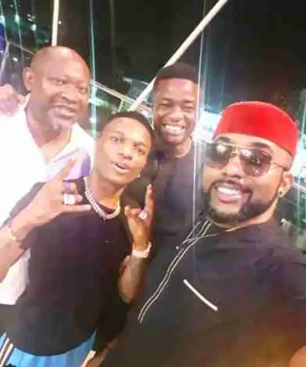 New Picture Of Wizkid With Banky W, Tunde Demuren & Paul Okoye